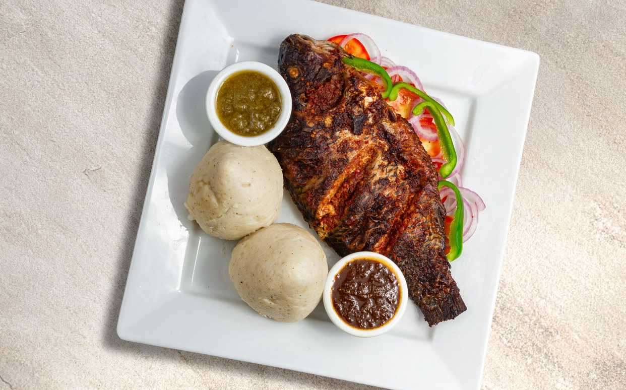 Banku & Tilapia