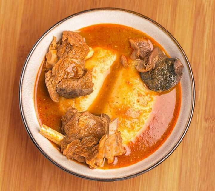 Fufu with Light Soup