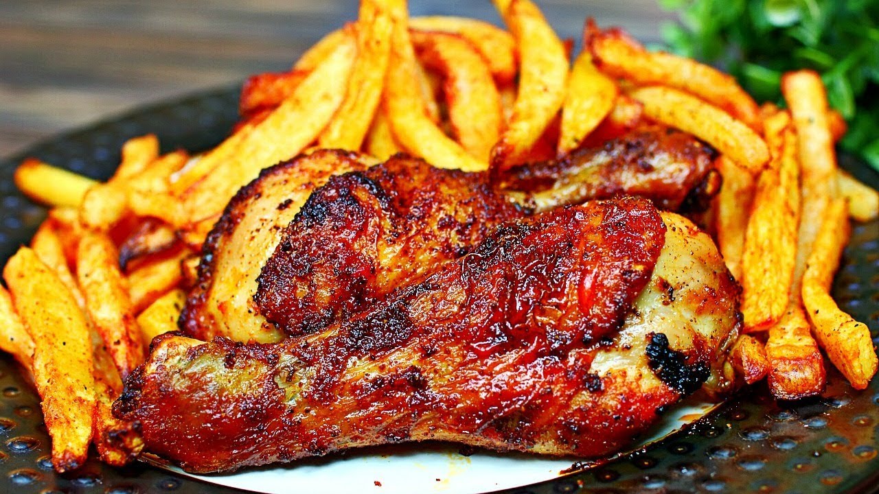 Grilled Chicken with Chips