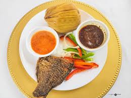 Kenkey with Fried Fish